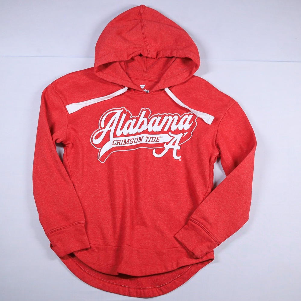 Fanatics Alabama Crimson Tide Women Small Red Hoodie Heathered High Low Pullover